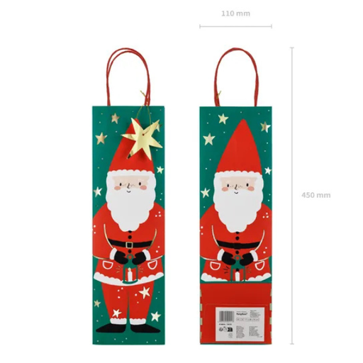 [PARTNP28] Sac cadeau Père Noël pour bouteille 