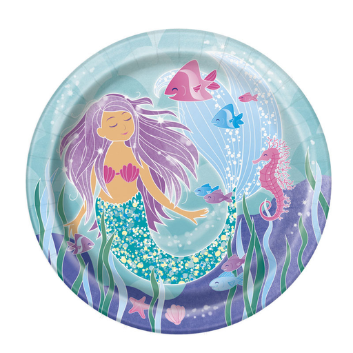 [COTU58335EU] 8 Assiettes sirène - 23 cm
